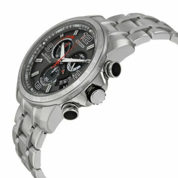 Citizen Eco-Drive Men's BY0100-51H A-T Chronograph Alarm Bracelet 44mm Watch - Picture 3 of 4